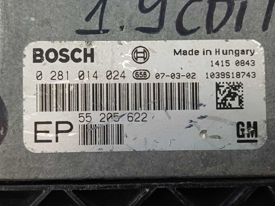 компютър ECU двигател Opel Astra, Zafira 2003-2010 г. #1002V