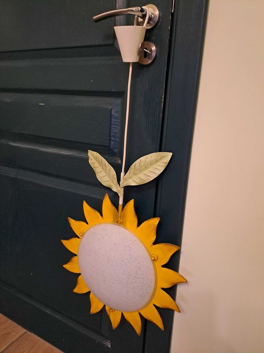 Полюлей и аплик специална изработка австрийски. Форма на слънчоглед