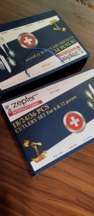 Zepter karobkasi, qoshiq vilka nabor