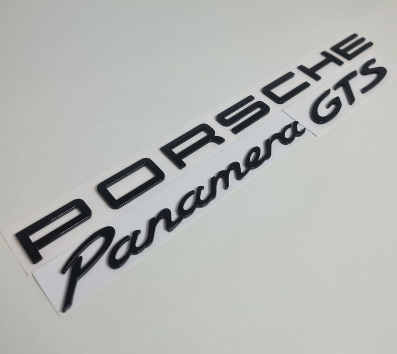 Pachet-Set-Emblema-Sigla-Logo-Stema-Spate-Haion-Porsche-Cayenne-Panamera-Macan-Negru-Lucios-Full-Black-Turbo-4-S-GTS-Poze-Reale