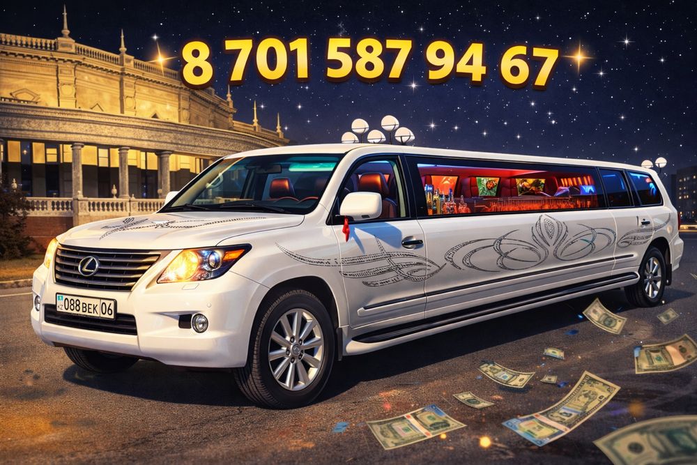 Аренда лимузин Лексус 570, оформления в подарок, прокат аренда