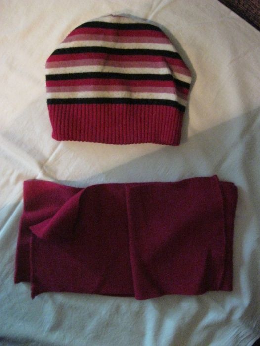 Шапка с шарфом.Обмен