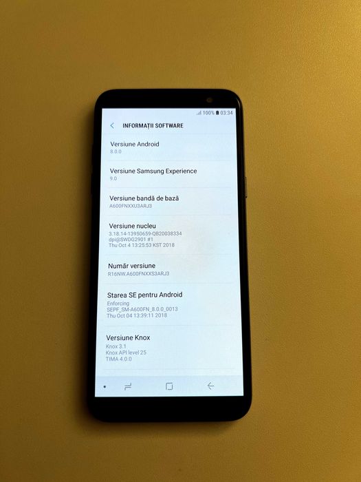 Samsung Galaxy A6 2018 – stare excelentă, baterie foarte bună