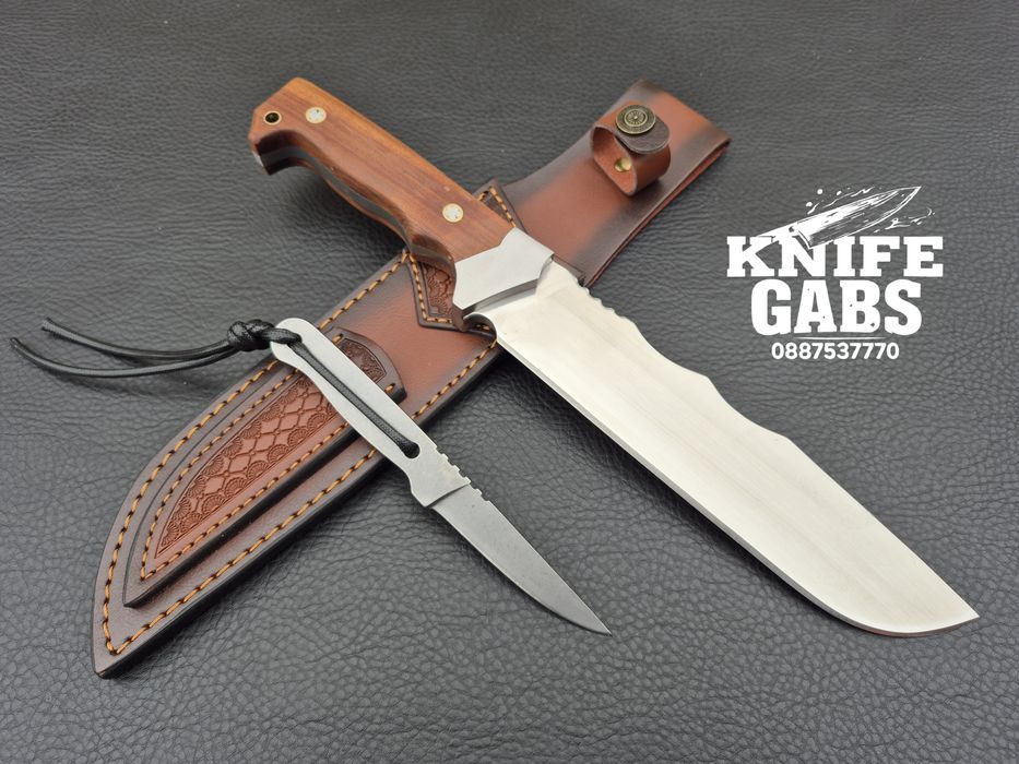 Уникален комплект от два ножа-масивен и компактен  в една кания,LN437