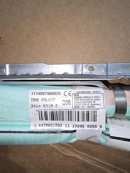 Airbag curtina originale mercedes v class w447 Long