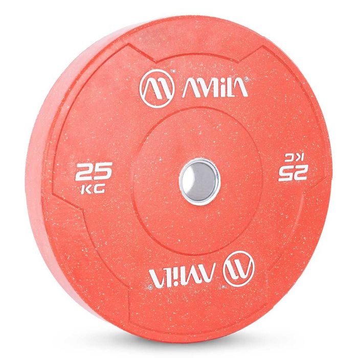 Олимпийски Дискове Amila Color Bumper Plate Slim 2 х 25 кг, Тежести