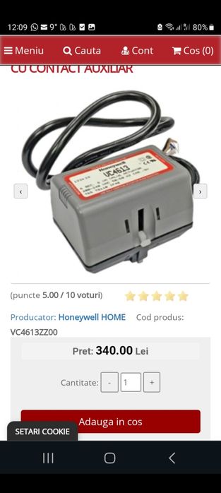 Vand servomotoare Honeywell ,Afriso  si vane cu 3 cai