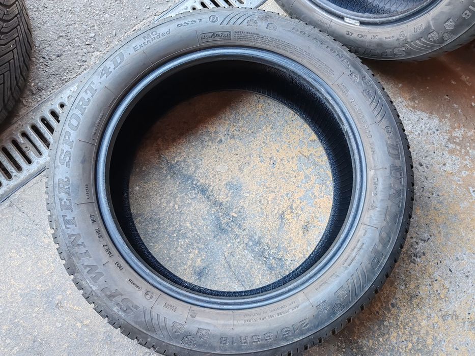 Vând cauciucuri 215/55/18 M+S 2 buc//Runflat// imp Germania