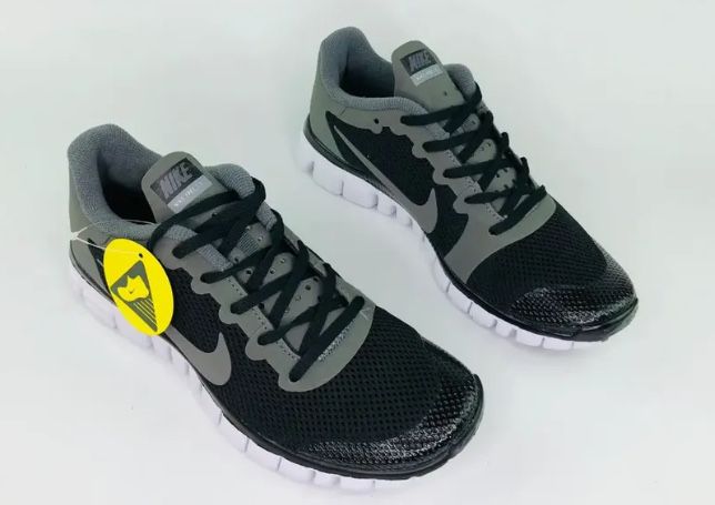 Кроссовки Nike Free Run 3.0 (Black/Grey)