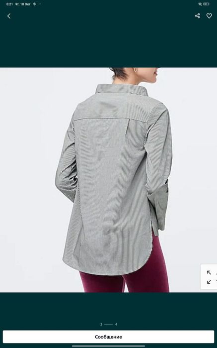 Jcrew кофта хб из сша