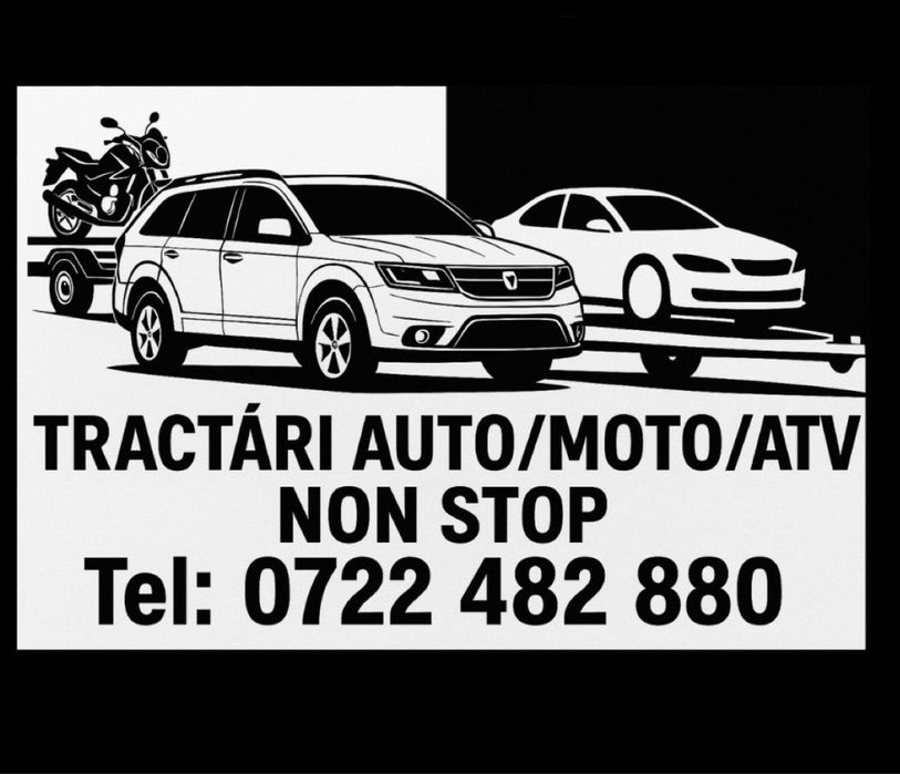 Tractari auto/moto/atv NON-STOP