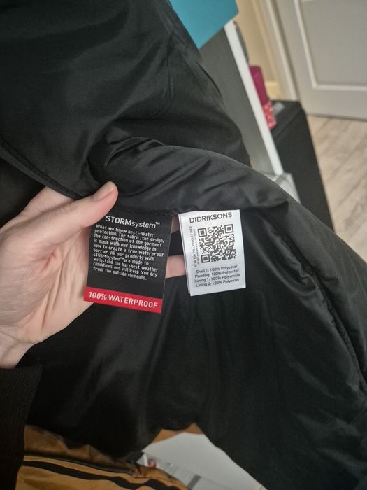 Parka geaca jacheta Didriksons waterproof nouă cu eticheta măsură 36