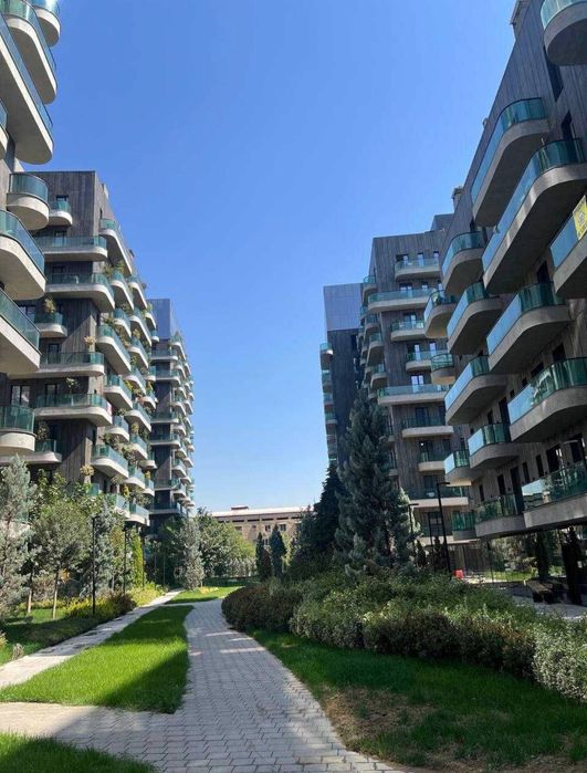 2 комнатная квартира 42м² ЖК Parkwood Нукусская коробка дизайн проект