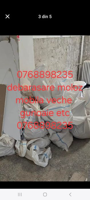 Transport debarasez moloz mobila veche saltele gunoaie efectuam