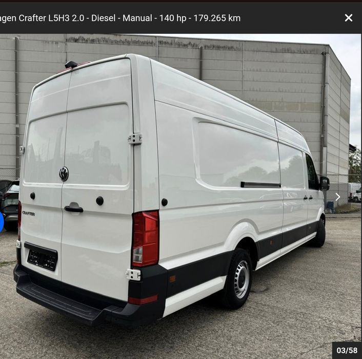 VW Crafter 2023 km 179000
