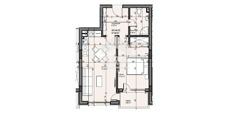 Продава се Двустаен апартамент в Банкя - 64 кв.м за 1092 €/кв.м - Снимка #2