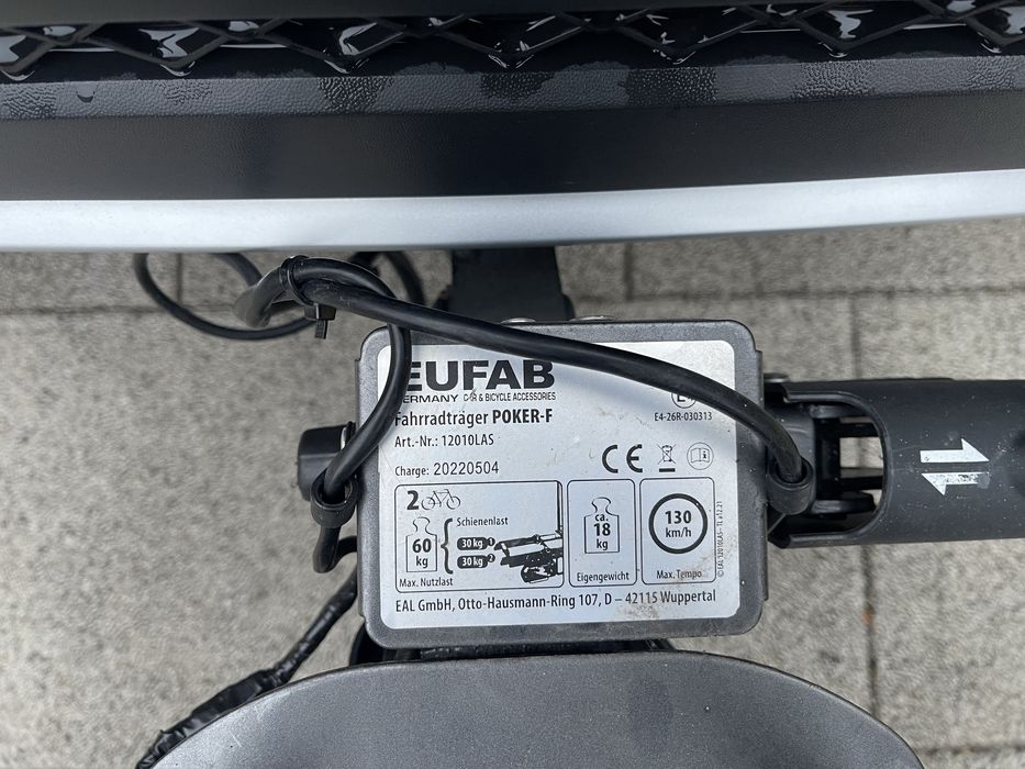 Suport bicicleta carlig ebike Eufab