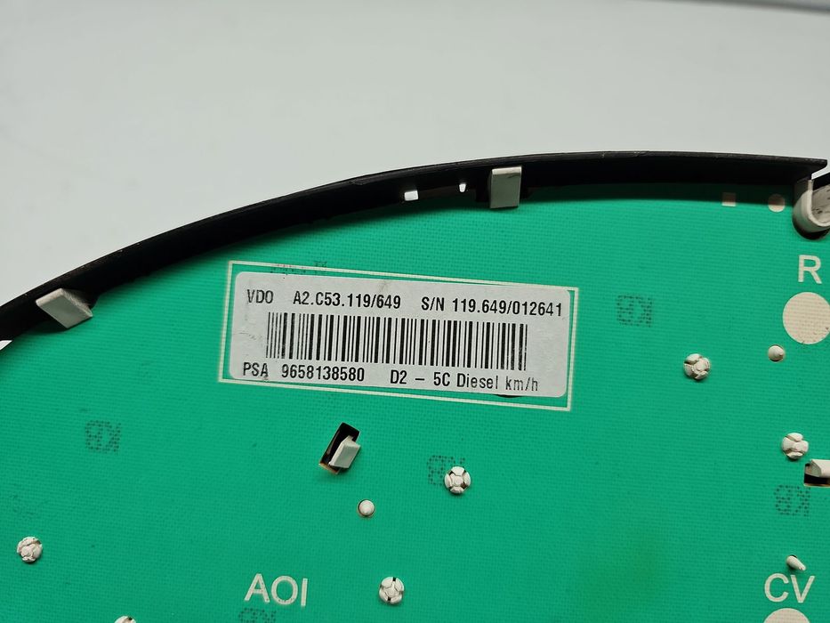 Ceas bord PEUGEOT 407 [Fabr 2004-2010] 9658138580