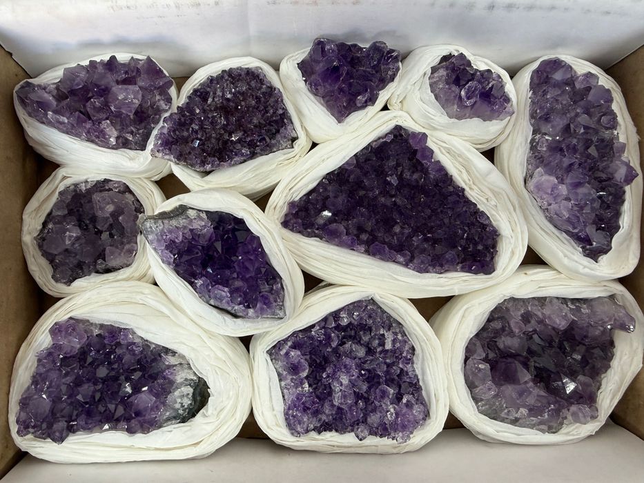 Колекционерска кутия с Аметисти от Уругвай