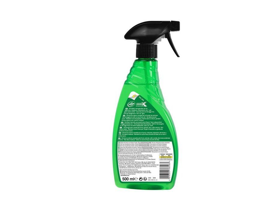 Spray eliminare mirosuri neplacute din interior auto Turtle Wax Power Out Odour X 500 ml, pentru fum, animale companie, cafea si mancare