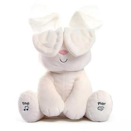 Интерактивно плюшено Зайче, музикално Peek A Boo с Мърдащи уши