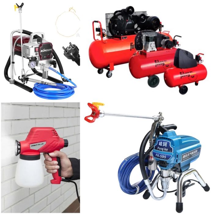 Компрессор Аренда Краскопульт Краска аппарат Прокат Инструментов