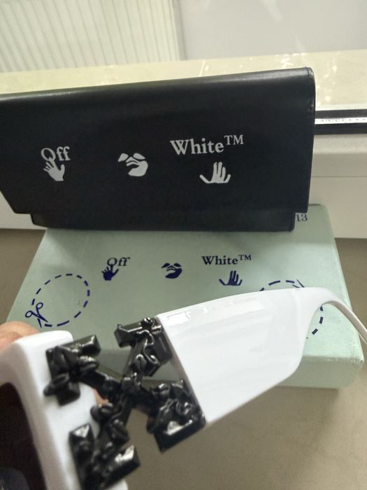 Ochelari Off-White Alb negru cu model