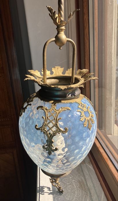 LAMPĂ DE TAVAN LALIQUE, Franța, La Belle Époque, anii 1800/1900. .