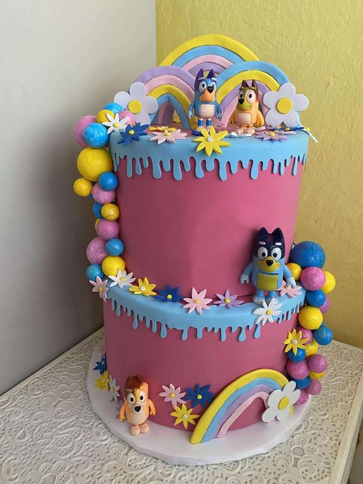 Бутафорна торта Блуи/ Bluey 80лв