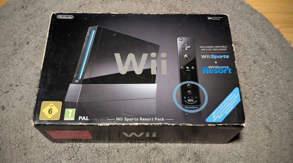 Consola Nintendo Wii Black Full Box Modata 2 manete/nunchuck-uri 64gb