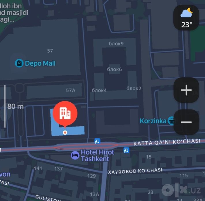 1 xonali uy sotiladi, DEPO RESIDENCE