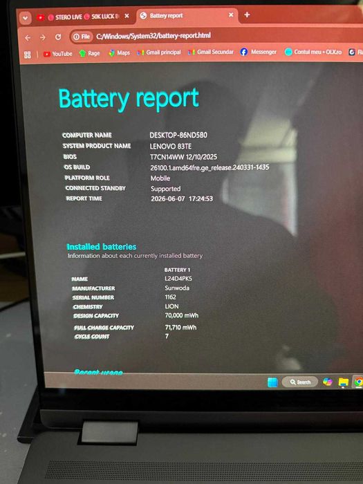 Urgent Laptop Lenovo Yoga 7 Oled Intel ultra 7 355 Garantie Cadou