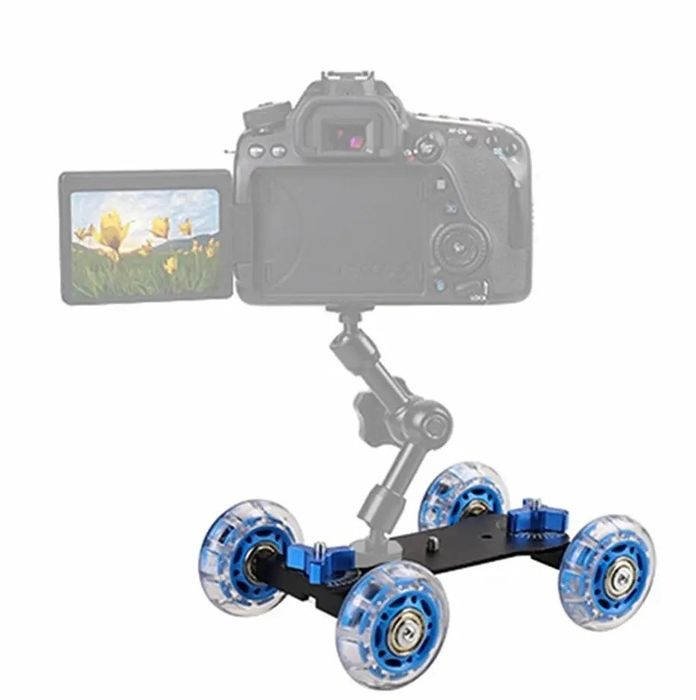 Slider video cu roti mari de silicon