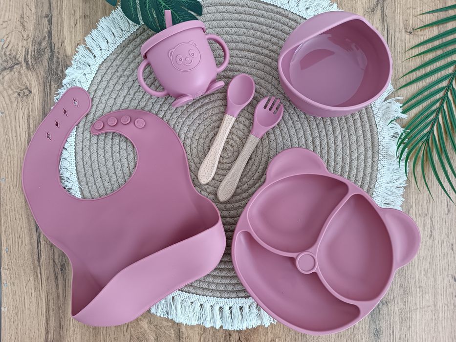 Наборы детской силиконовой посуды для кормления