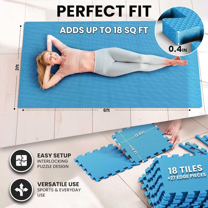 Комплект постелки за фитнес bemaxx - 18 бр