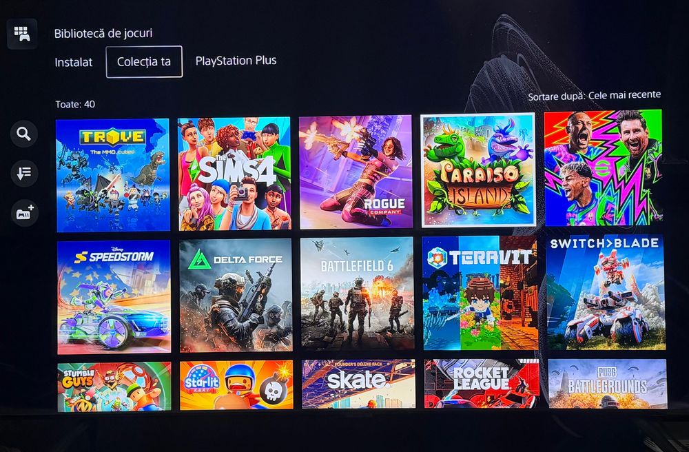 Vând PlayStation / PS5 Slim Digital 1TB + 40 jocuri