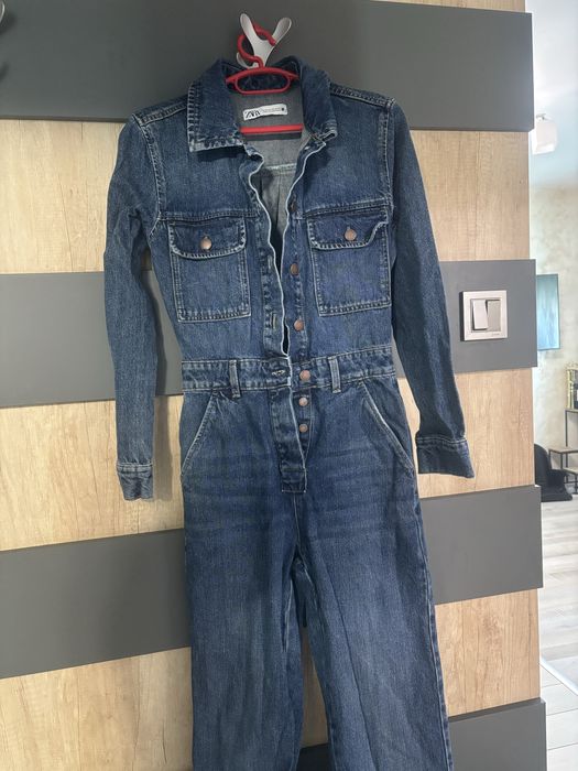 Дамски дънков гащеризон Zara - XS/34