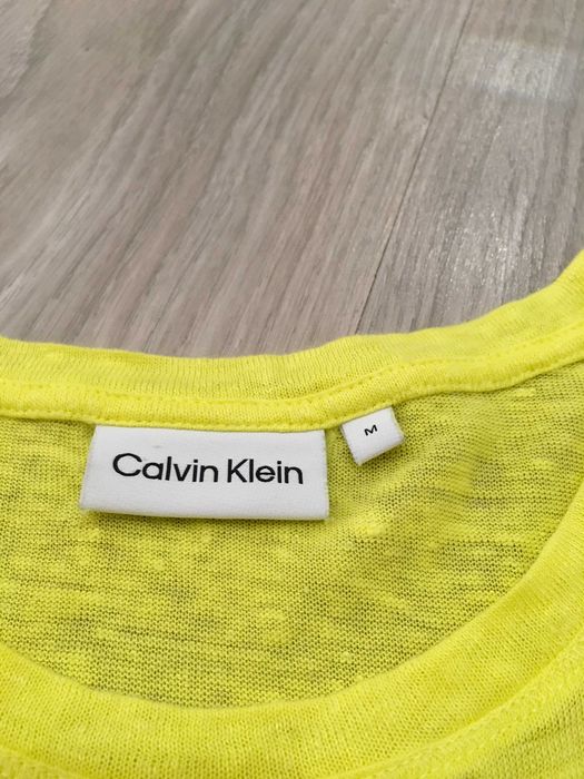 Calvin Klein 100% лен тениска М