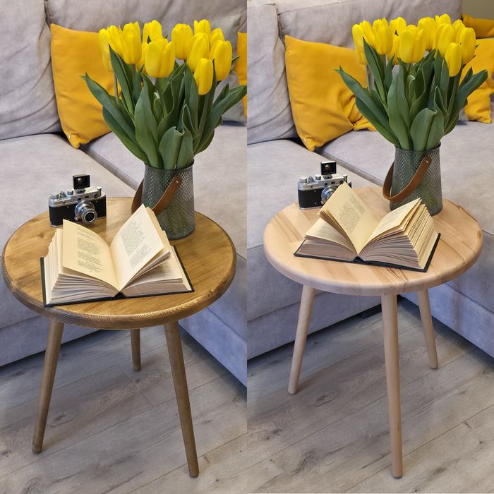 Деревянный журнальный стол