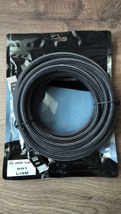 Cablu HDMI 2.1, 8K 4K Ultra HD, 48Gbps 8K 60Hz, 4K 120Hz lungime 5 m