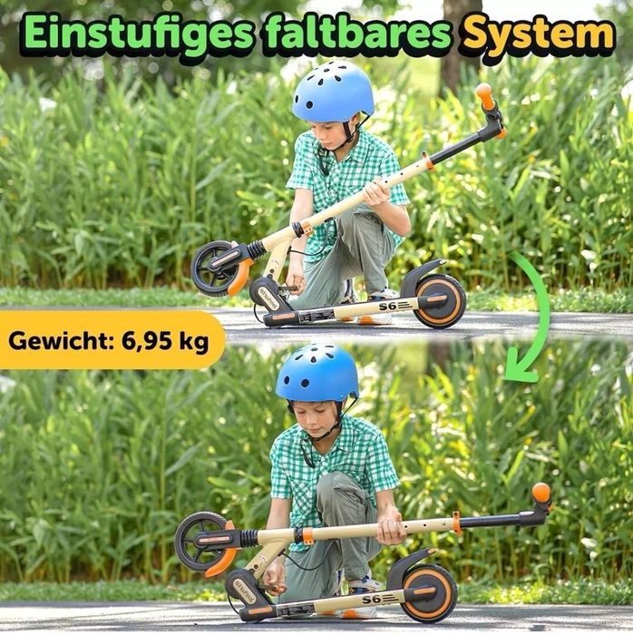 Trotineta electrica copii Isinwheel 14 km/ora portocaliu sigilata NOUA