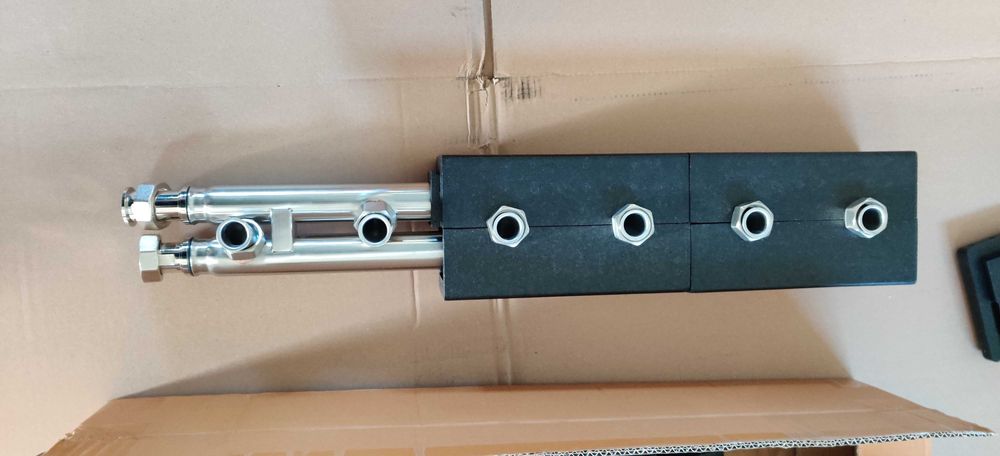 Distribuitor colector pentru 3 grupuri de pompare inox centrala