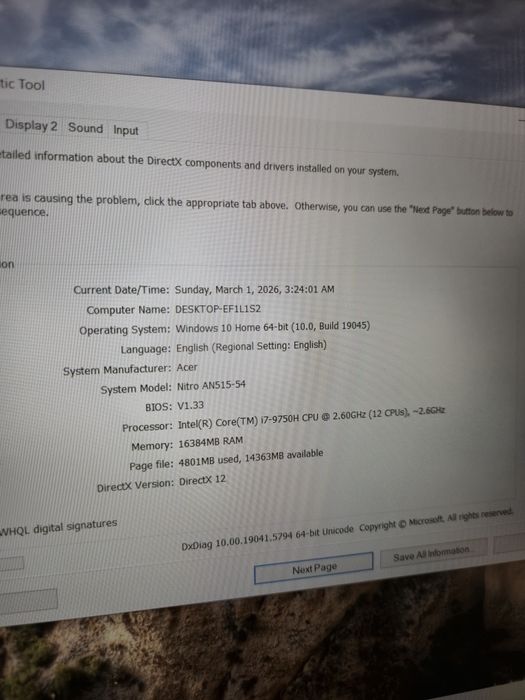 Vand Laptop Gaming Acer Nitro AN515-54