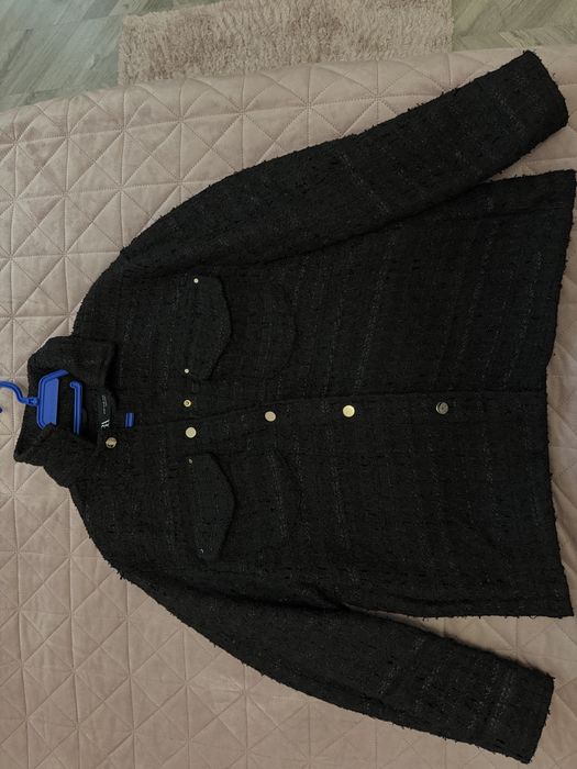 Дамска черна жилетка Zara