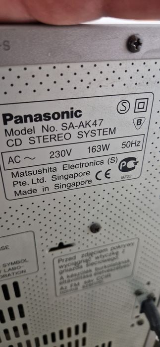 Combina Panasonic SA-AK47