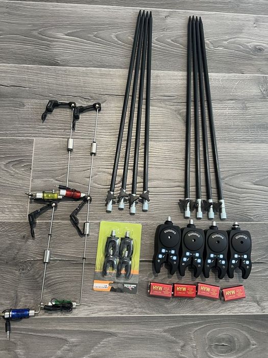 SET 4 Senzori SAIMINO + 4 Swingeri Color + 8 tije + 4 baterii + 4 Cape