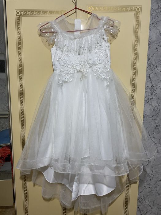 Детский платье әдемі ақ койлек