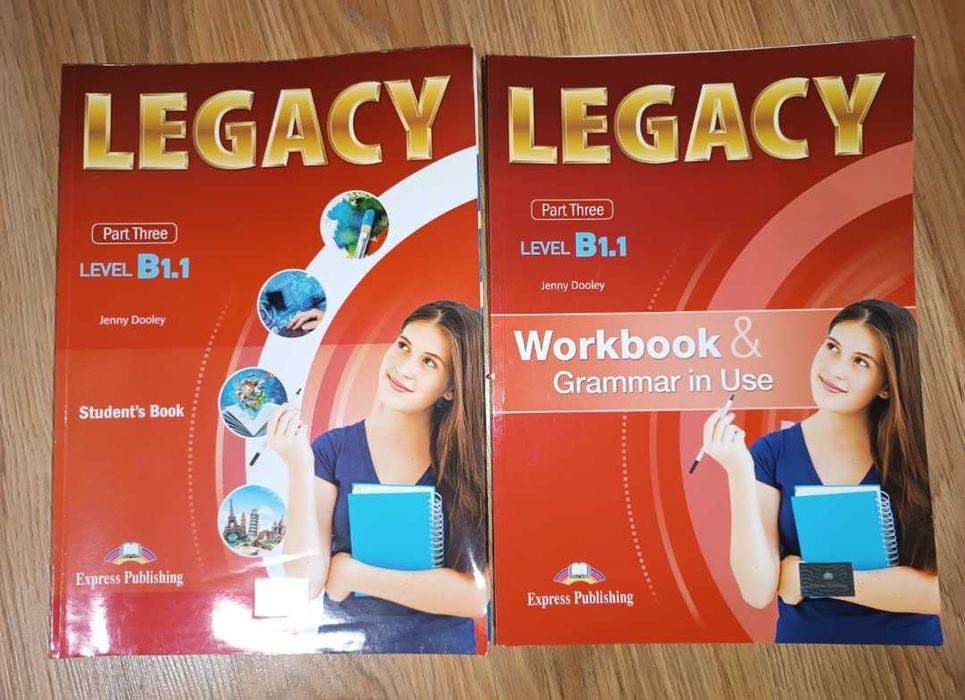 Legacy нови учебници и тетрадки по английски език