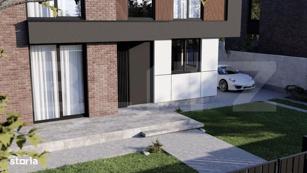 Casa moderna la rosu , 114.95 mp utili,  324 mp teren - Burdujeni