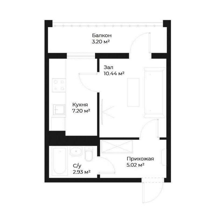 Квартира 1 комнатная Новостройка ЖК Ассалом Сохил по Супер Цене!